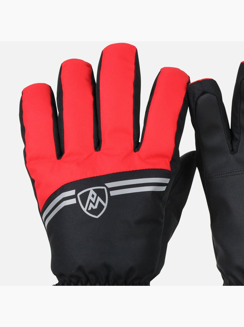 Gants de ski MAMILLA - PEAK MOUNTAIN Noir Rouge - Kiabi