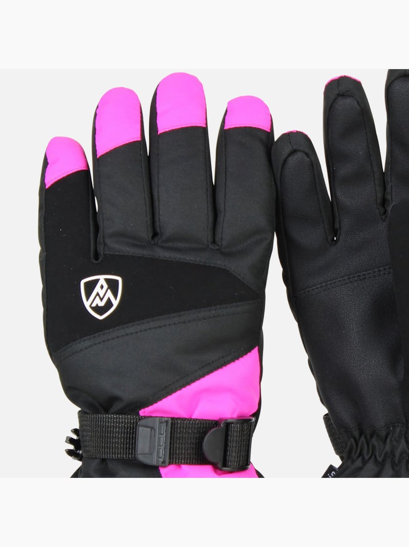 Gants de ski MISS - PEAK MOUNTAIN Rose fushia - Kiabi