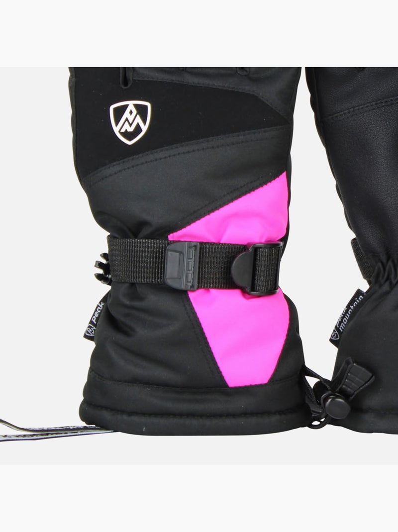 Gants de ski MISS - PEAK MOUNTAIN Rose fushia - Kiabi