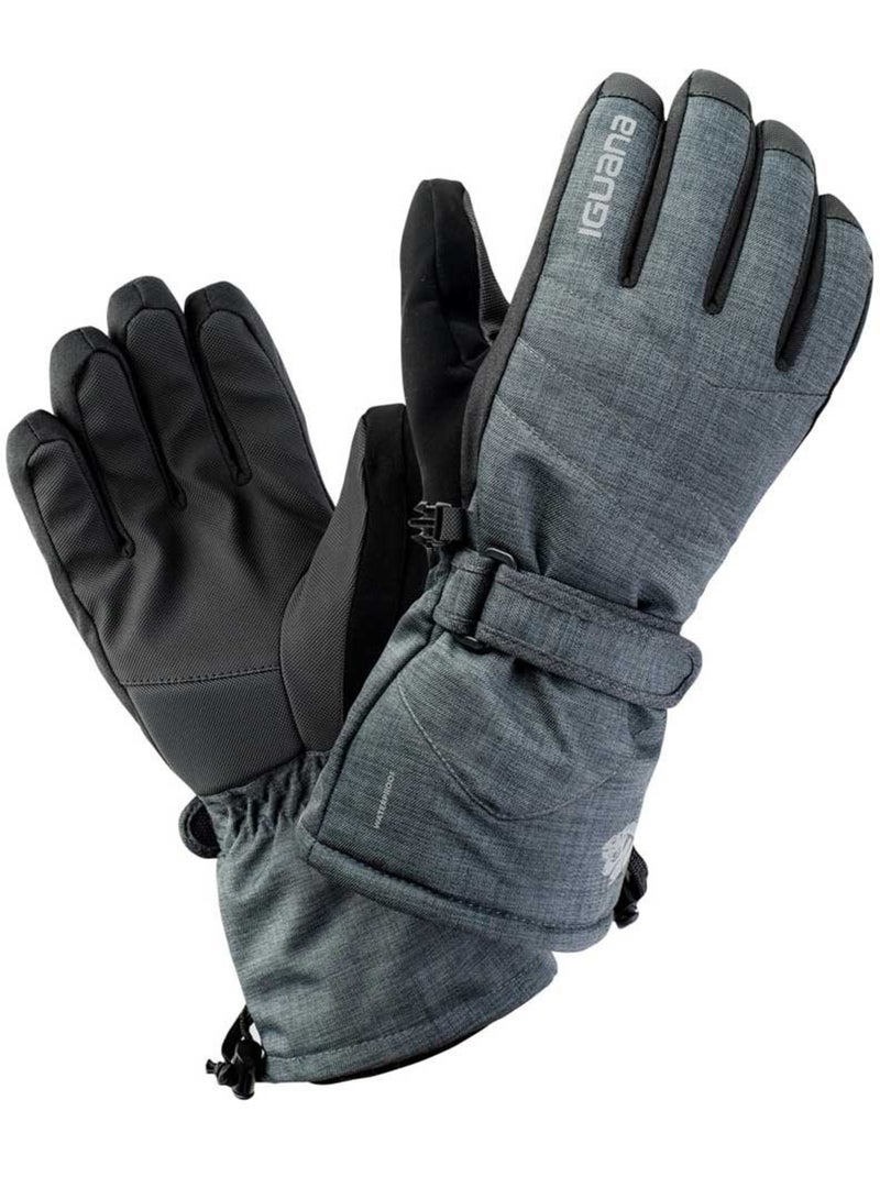 Gants de ski motif/style logo axel - iguana Gris foncé - Kiabi