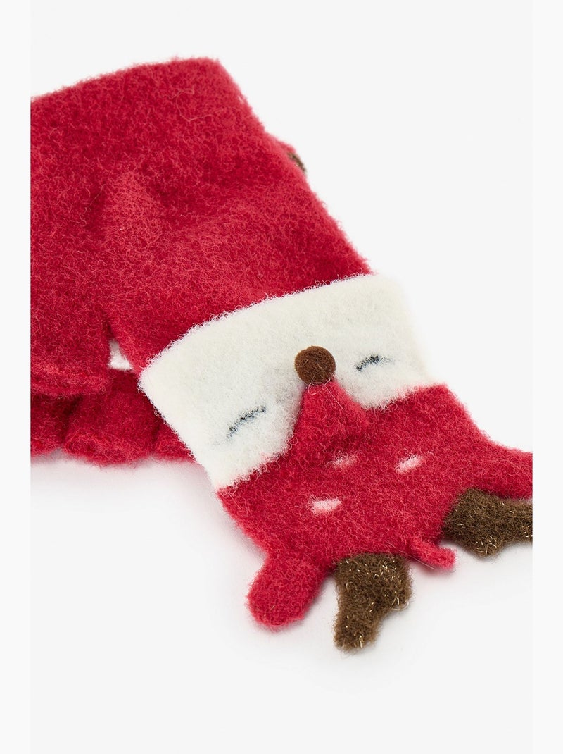 Gants deer garçon penti Rouge - Kiabi