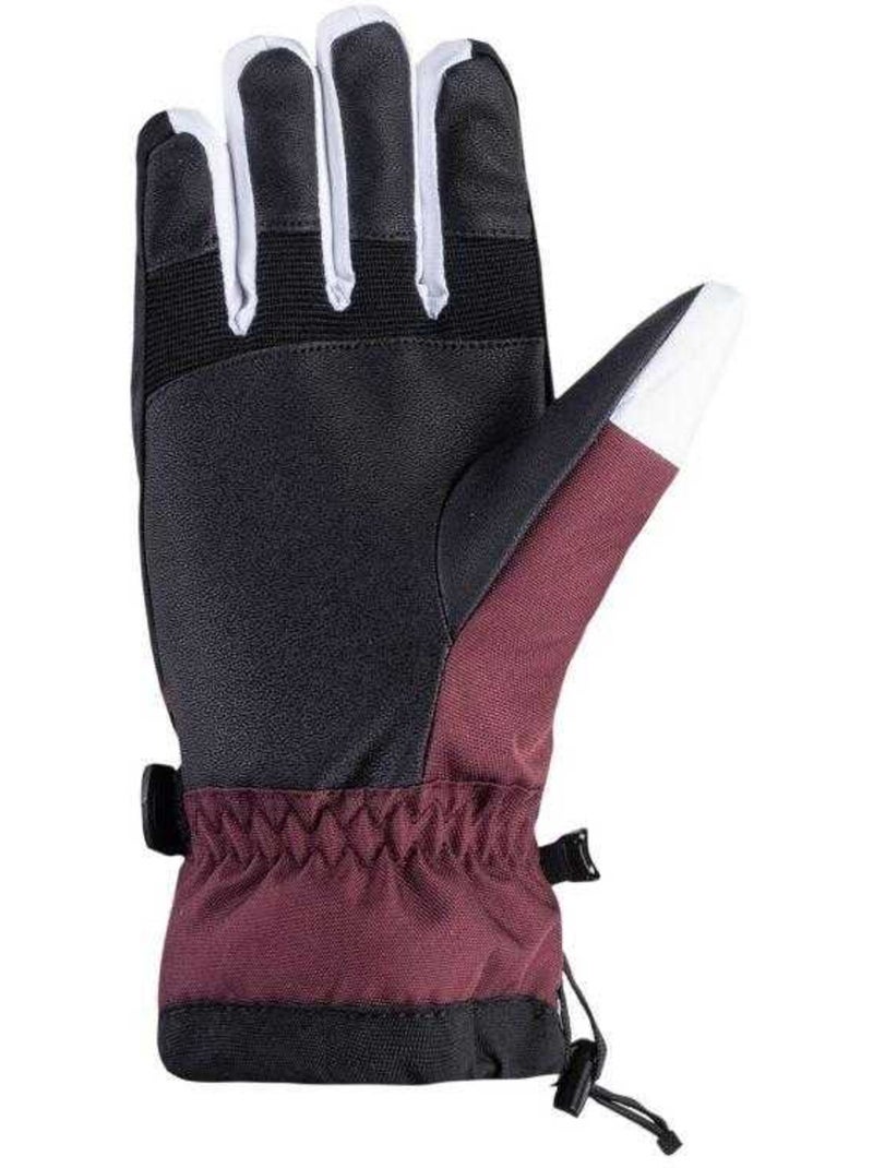 Gants d'hiver alessia - iguana Blanc / Noir / Rouge - Kiabi