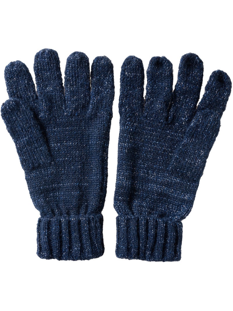 Gants d'hiver unis à revers côtelés multimix - regatta Bleu marine - Kiabi
