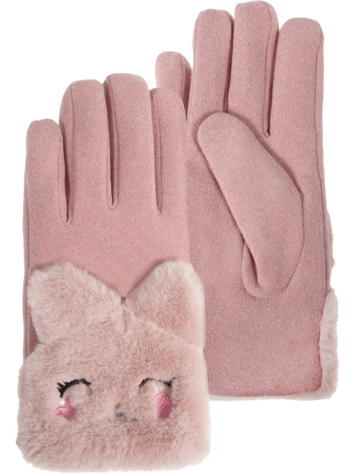 Gants doublés en imitation fourrure fille isotoner - Kiabi Gants doublés en imitation fourrure fille isotoner - Kiabi