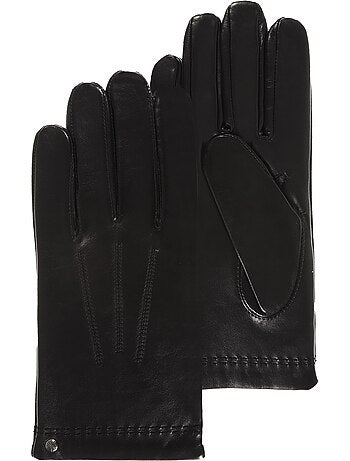 Gants en cuir d'agneau pleine fleur, doublés cachemire et soie homme