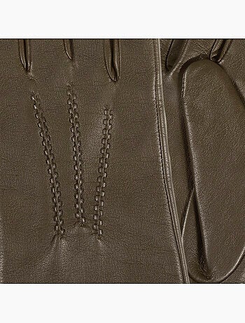 Gants en cuir d'agneau pleine fleur, doublés cachemire femme isotoner