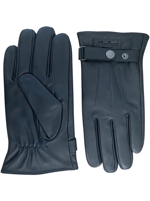 Gants en cuir lisse avec détails de surpiqûres 'deeluxe' - Kiabi Gants en cuir lisse avec détails de surpiqûres 'deeluxe' - Kiabi