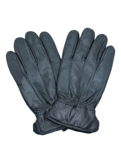 Gants en cuir Noir Kebello - Kiabi Gants en cuir Noir Kebello - Kiabi