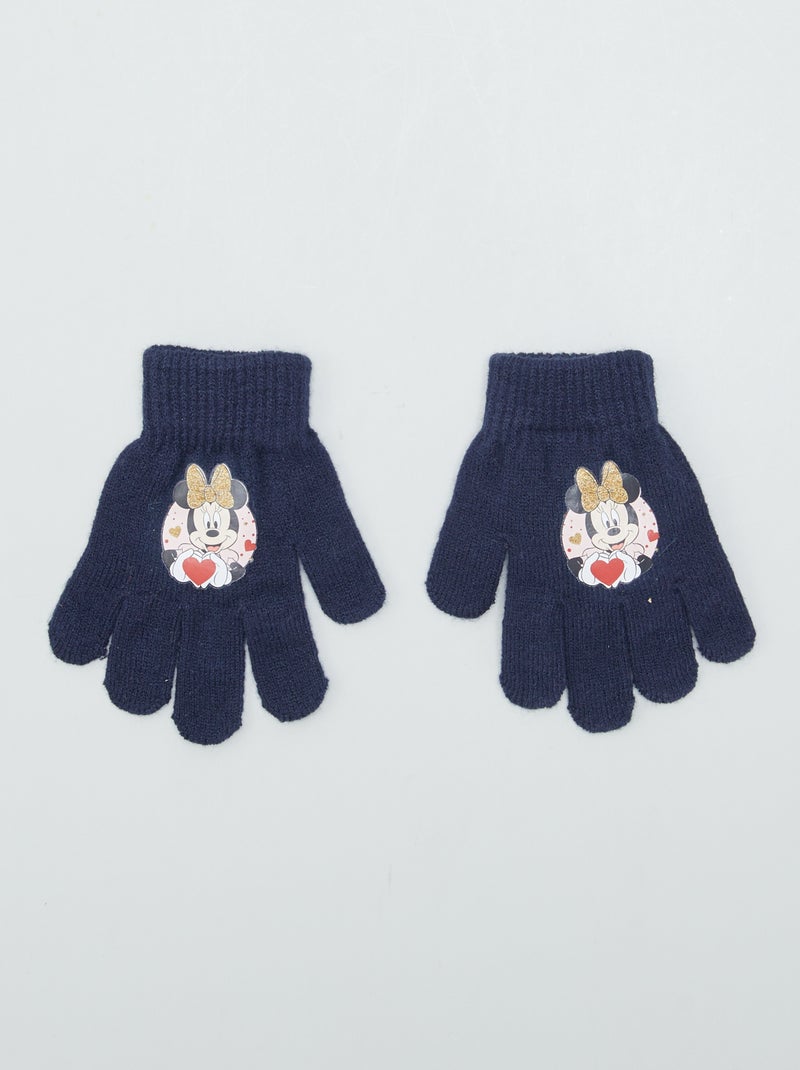 Gants en maille 'Minnie' Bleu - Kiabi