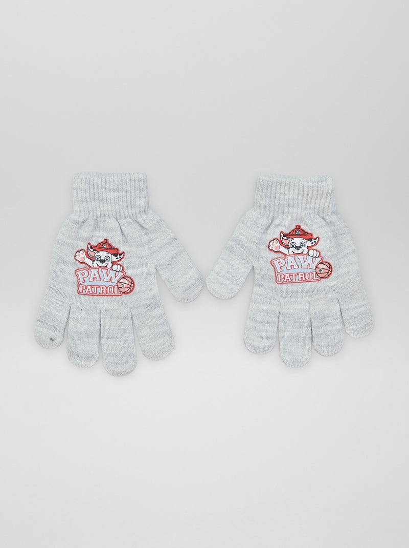 Gants en maille 'Pat 'Patrouille' Gris - Kiabi