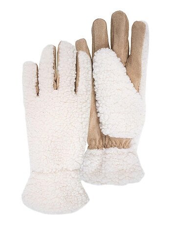Gants en sherpa, doublé chaud femme Isotoner