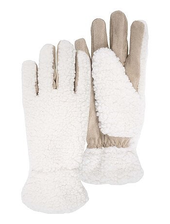 Gants en sherpa, doublé chaud femme Isotoner