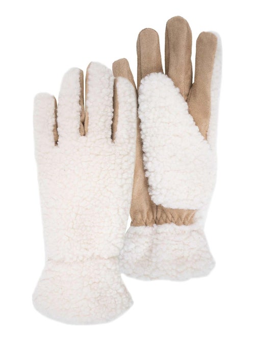 Gants en sherpa, doublé chaud femme Isotoner - Kiabi