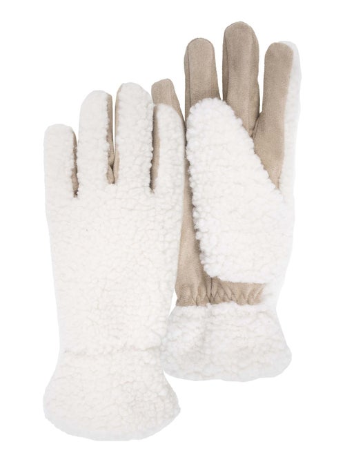 Gants en sherpa, doublé chaud femme Isotoner - Kiabi