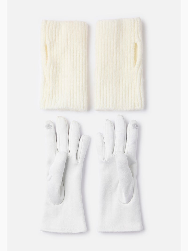 Gants et mitaines 3 en 1 - damart Marron - Kiabi