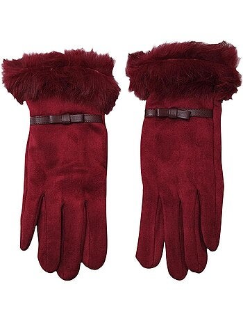 Gants fausse fourrure