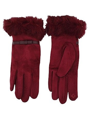 Gants fausse fourrure