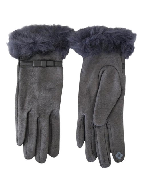 Gants fausse fourrure - Kiabi