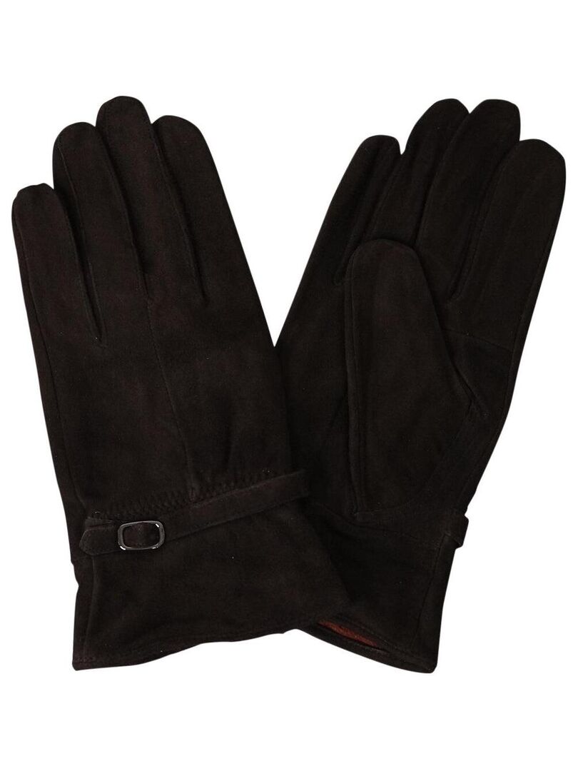 Gants femme daim ORSOLA Marron Kiabi 26.90