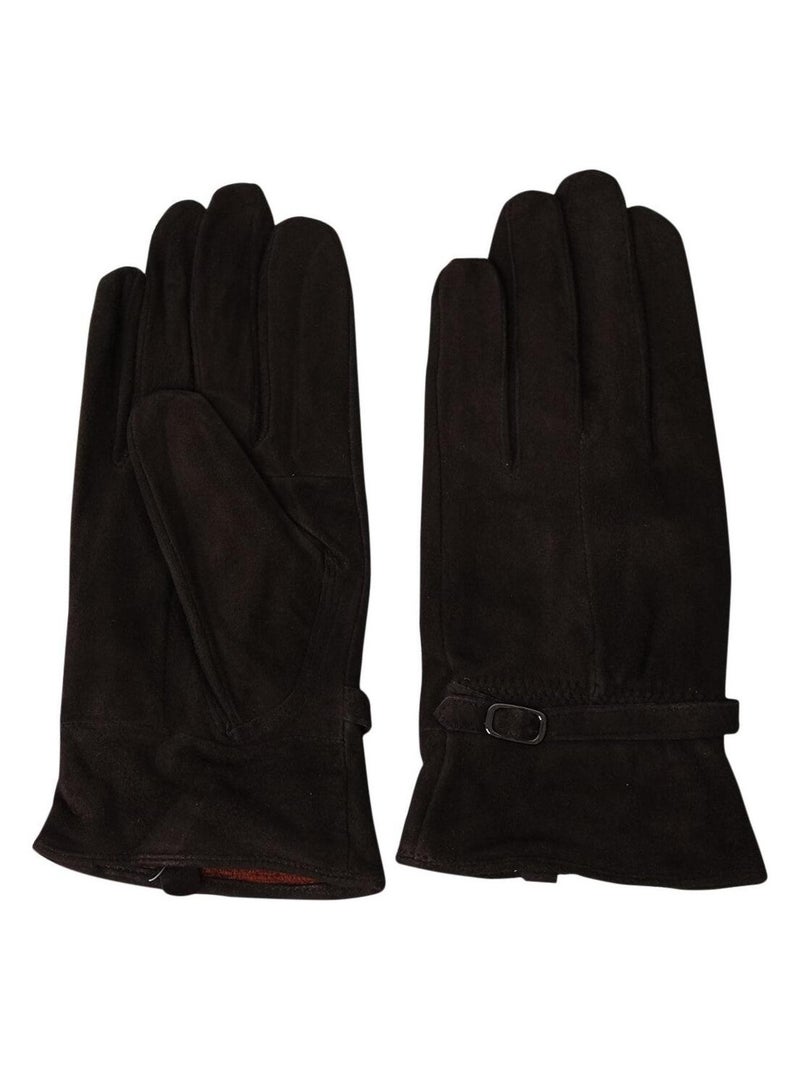 Gants femme daim ORSOLA Marron - Kiabi