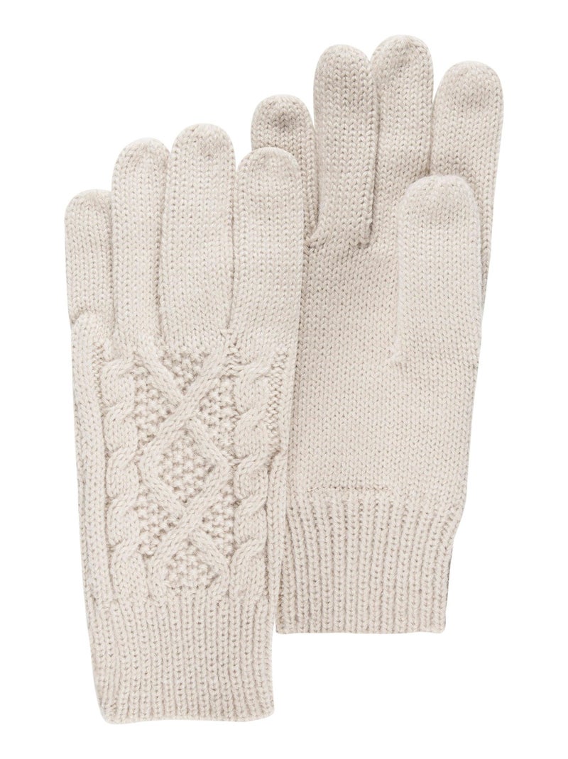 Gants femme torsades beige Isotoner Beige - Kiabi