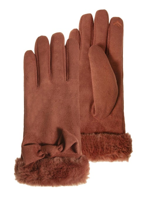 Gants femme ultra chaud tactiles paprika Isotoner - Kiabi
