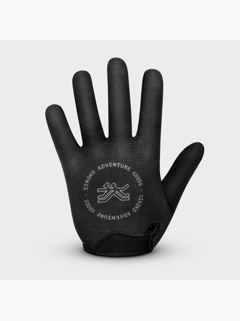 Gants gravel cyclisme homme et femme frontier Noir - Kiabi