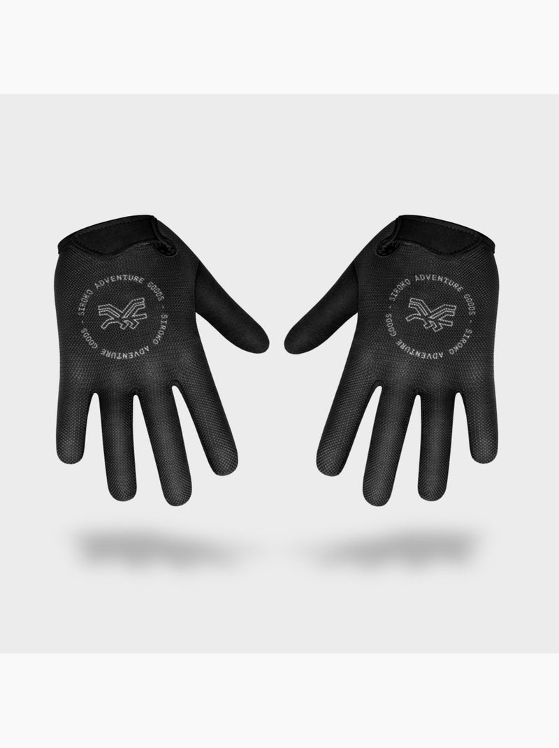 Gants gravel cyclisme homme et femme frontier Noir - Kiabi