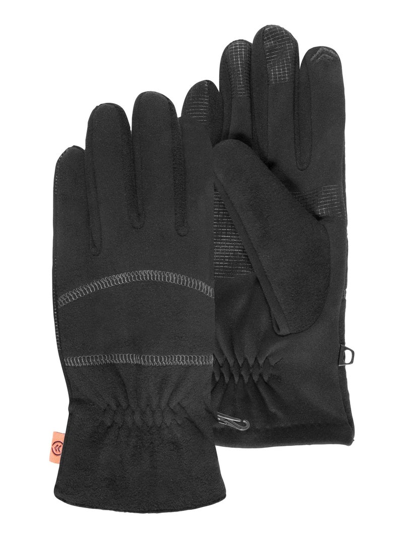 Gants homme sport pour écrans tactiles - noir Isotoner Noir - Kiabi