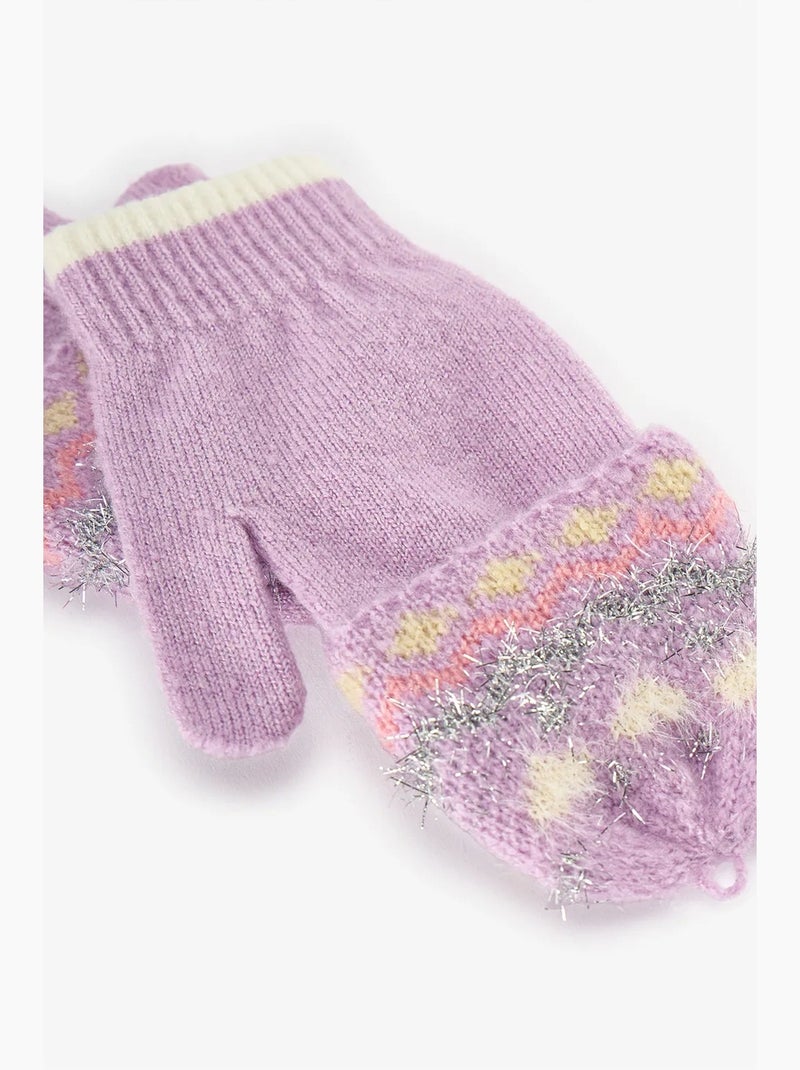 Gants isabella fille penti Lavande - Kiabi