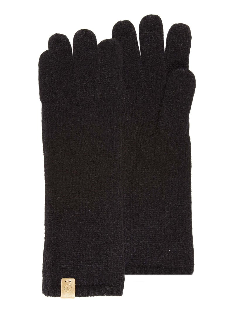 Gants longs femme maille soft touch noir Isotoner Noir - Kiabi