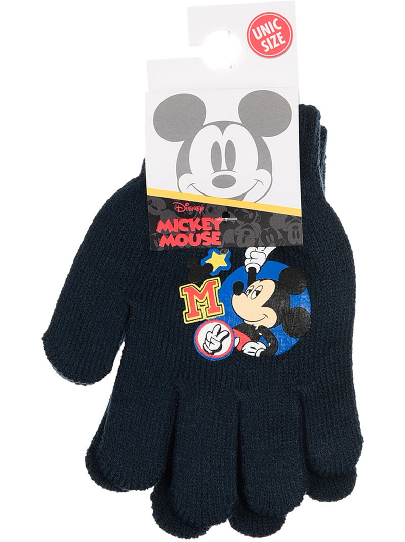 Gants   marine garçon Mickey - Licence officielle Bleu marine - Kiabi