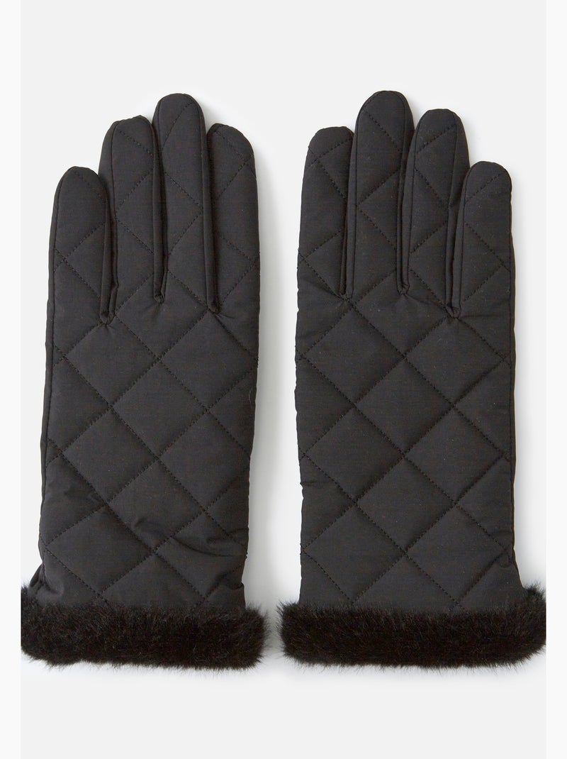 Gants matelassés et doublés - Damart Noir - Kiabi