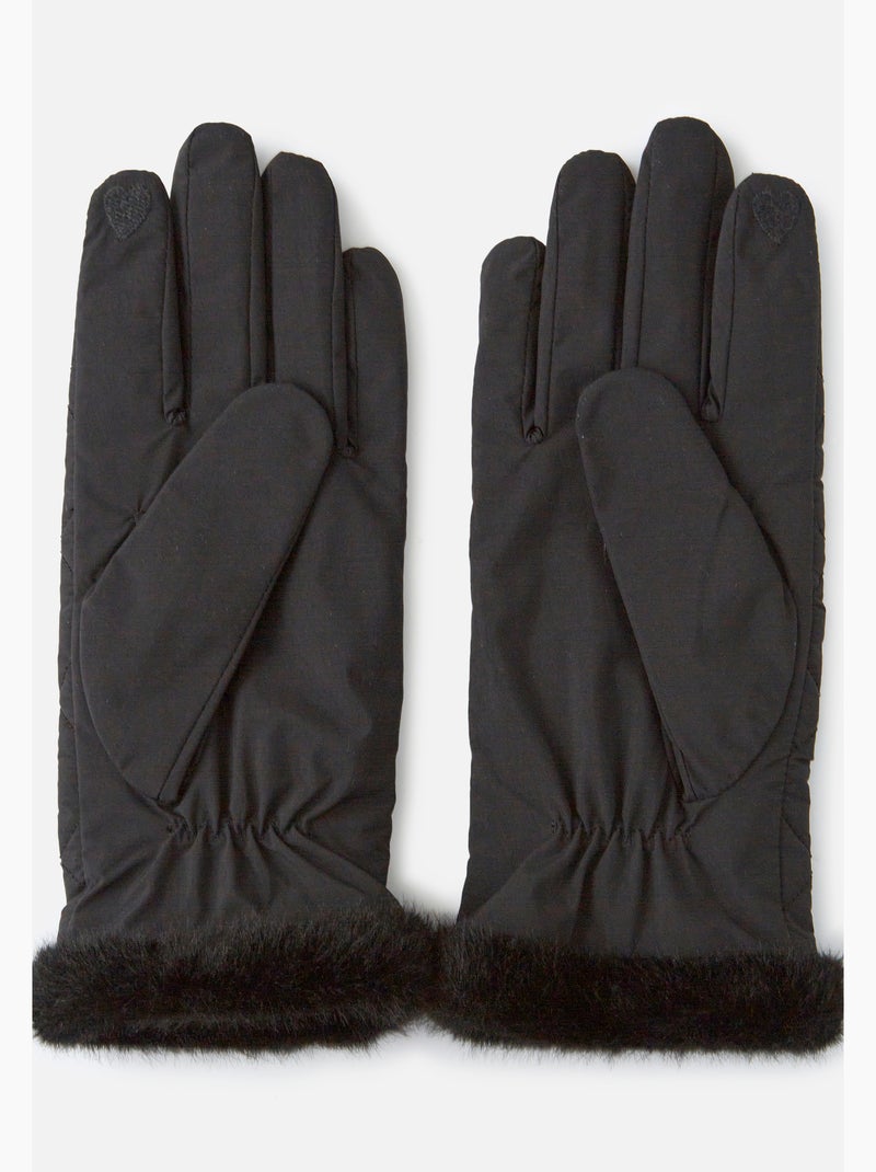 Gants matelassés et doublés - Damart Noir - Kiabi
