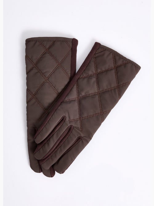 Gants matelassés surpiqués envers suédine - afibel - Kiabi Gants matelassés surpiqués envers suédine - afibel - Kiabi