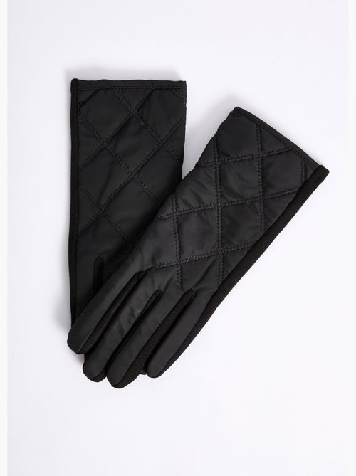 Gants matelassés surpiqués envers suédine - afibel - Kiabi Gants matelassés surpiqués envers suédine - afibel - Kiabi