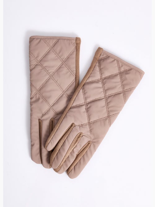 Gants matelassés surpiqués envers suédine - afibel - Kiabi Gants matelassés surpiqués envers suédine - afibel - Kiabi