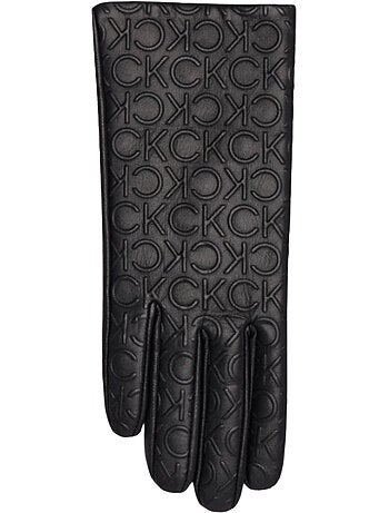 Gants motif/style en relief re-lock - calvin klein