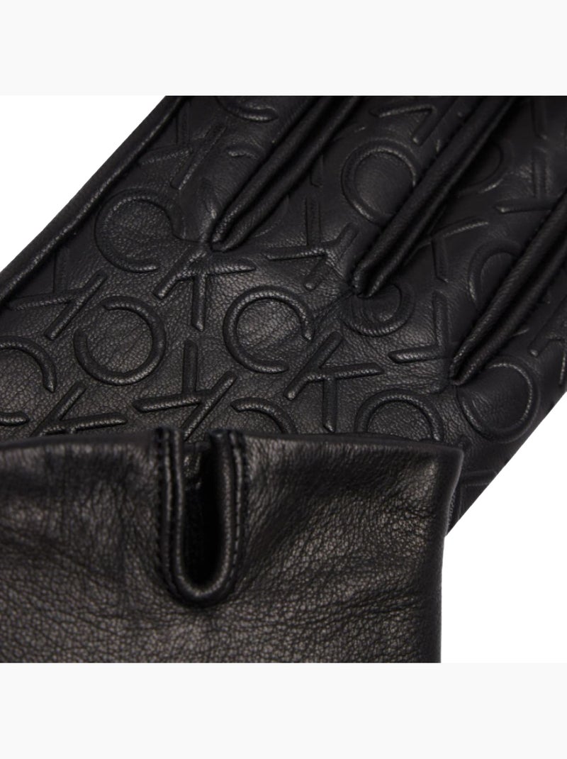 Gants motif/style en relief re-lock - calvin klein Noir - Kiabi