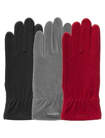 Gants résistants à l'eau, en polaire stretch, non doublés femme