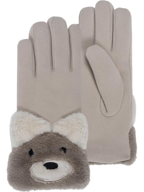 Gants suédine doublés imitation fourrure fille isotoner - Kiabi Gants suédine doublés imitation fourrure fille isotoner - Kiabi