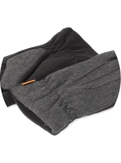 Gants tactiles bi-matières tissu/polaire - doublure flexible homme isotoner - Kiabi