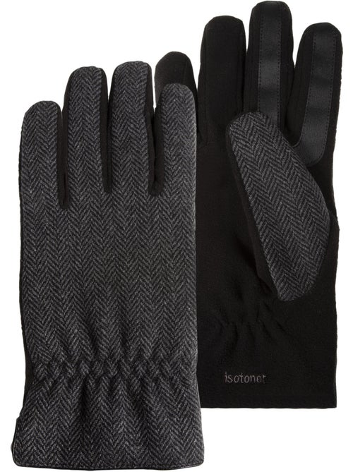 Gants tactiles, chauds doublés en polaire homme isotoner - Kiabi
