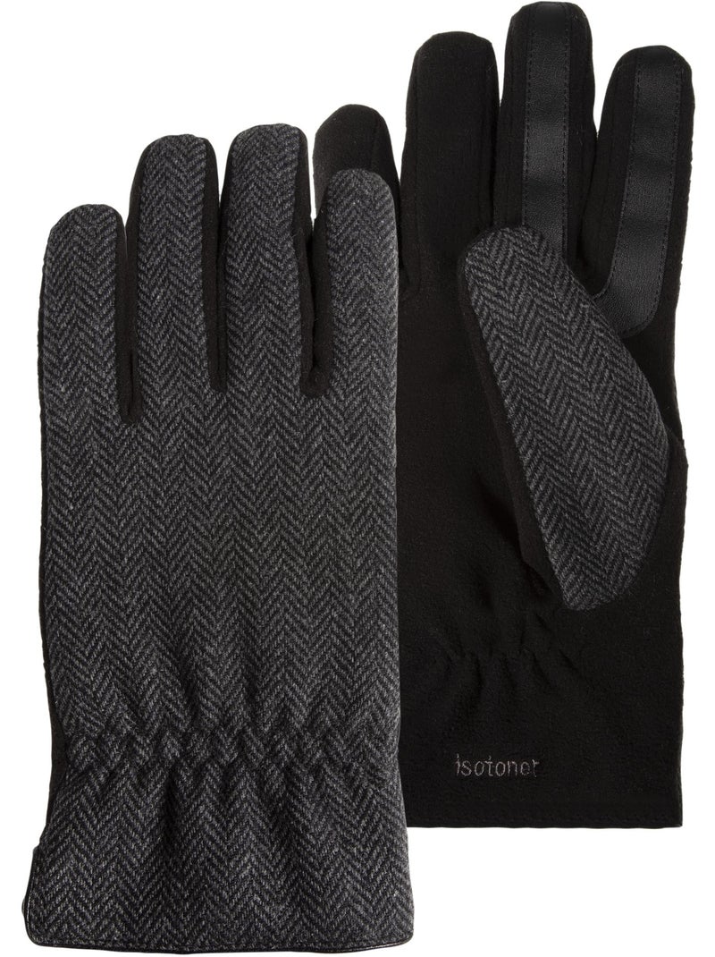 Gants tactiles, chauds doublés en polaire homme isotoner Gris Gris - Kiabi