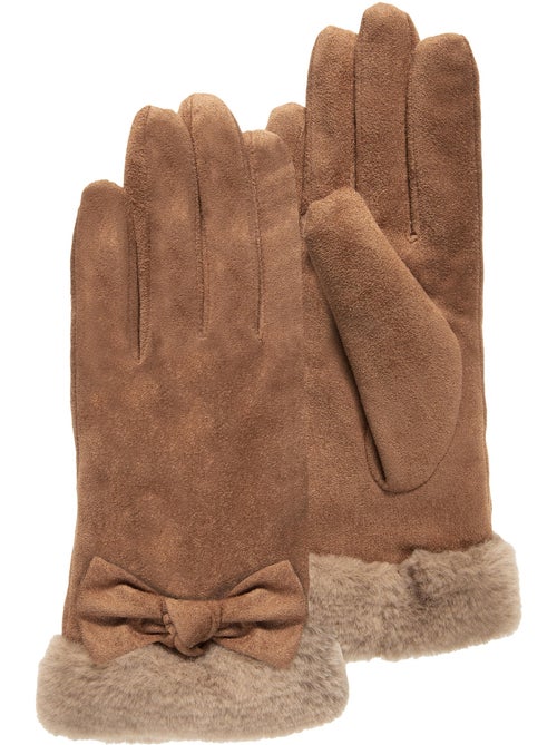 Gants tactiles, chauds, doublés imitation fourrure, taille unique femme isotoner - Kiabi Gants tactiles, chauds, doublés imitation fourrure, taille unique femme isotoner - Kiabi