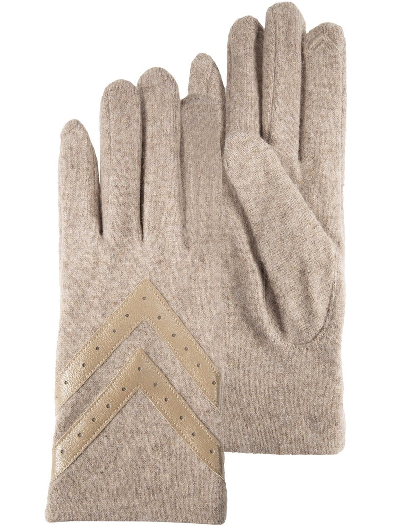 Gants tactiles, chauds, en laine, non doublés femme Beige - Kiabi