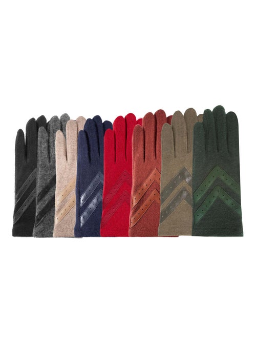 Gants tactiles, chauds, en laine, non doublés femme Isotoner - Kiabi