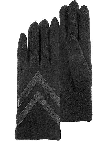 Gants tactiles, chauds, en laine, non doublés femme isotoner