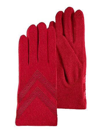 Gants tactiles, chauds, en laine, non doublés femme isotoner
