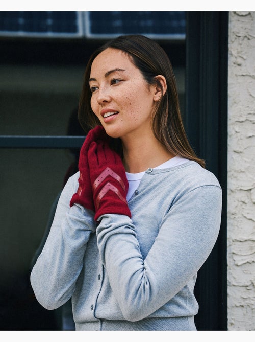 Gants tactiles, chauds, en laine, non doublés femme - Kiabi